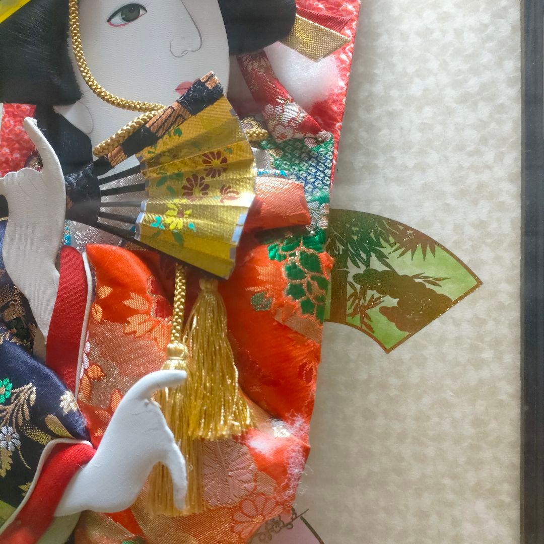 伝統的 羽子板人形 ガラスケース入り