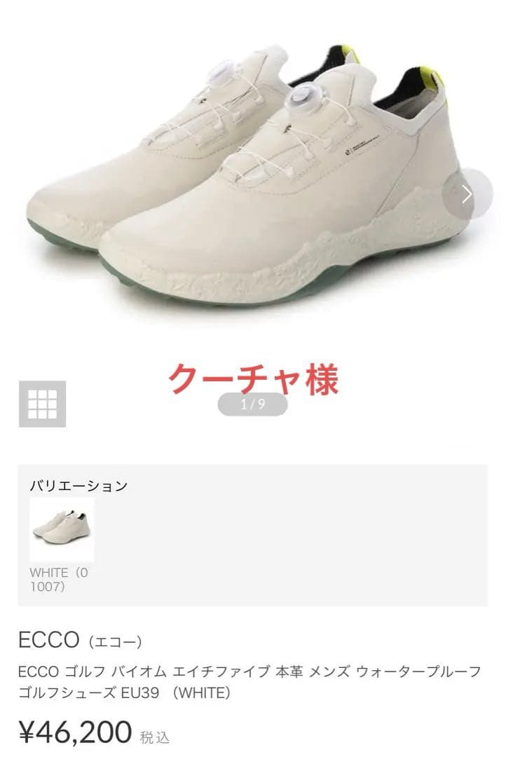 ecco 最新シューズ　25.5cm 定価46200円