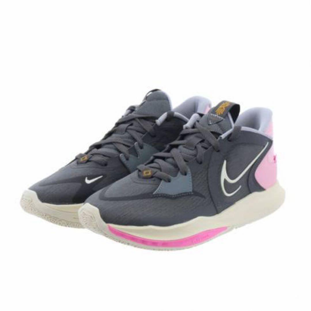 NIKEカイリーlow5バスケットボールシューズ グレー/ピンク