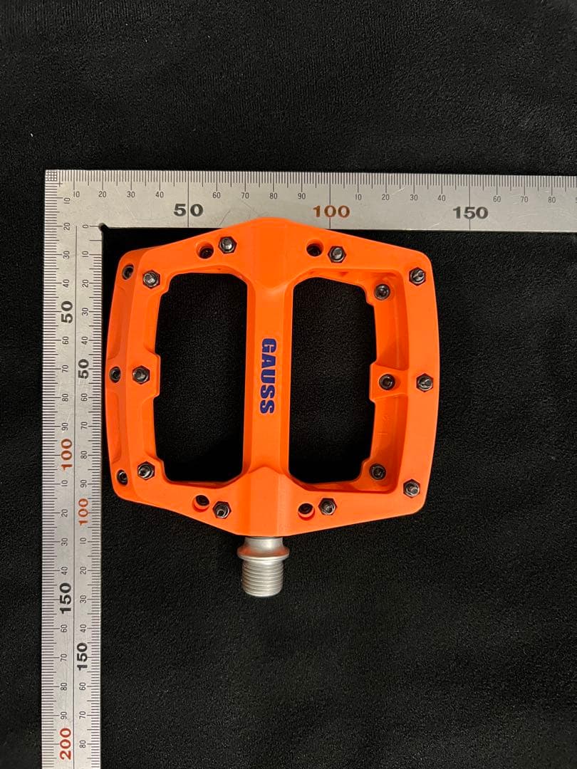 (絶版品)ミカシマMKS 三ヶ島フラットペダル GAUSS ガウス オレンジ
