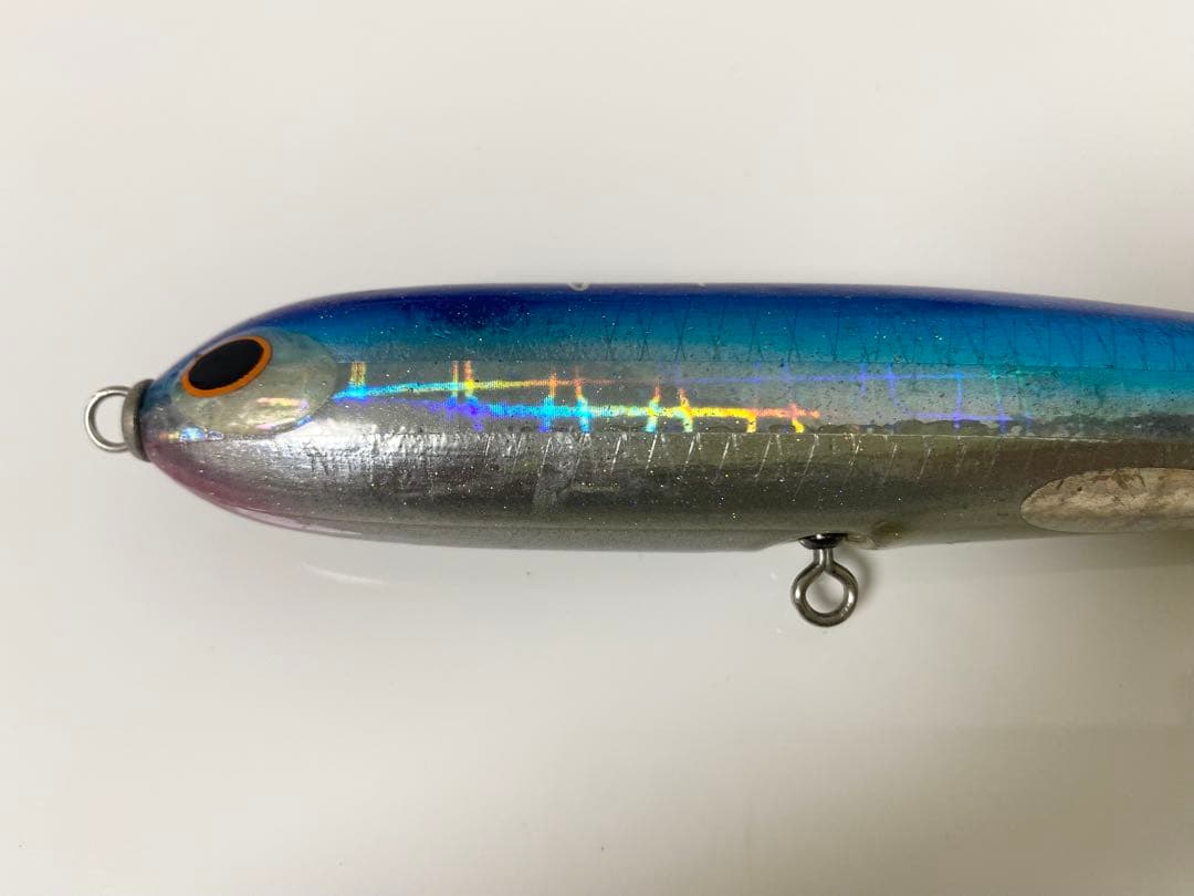 貝田ルアー カットバックヘリング160 アルミ ブルーバック 中古品