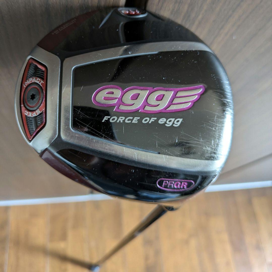 エッグ短尺ドライバー赤メンズゴルフクラブカチャカチャeggロフト調整プロギアS