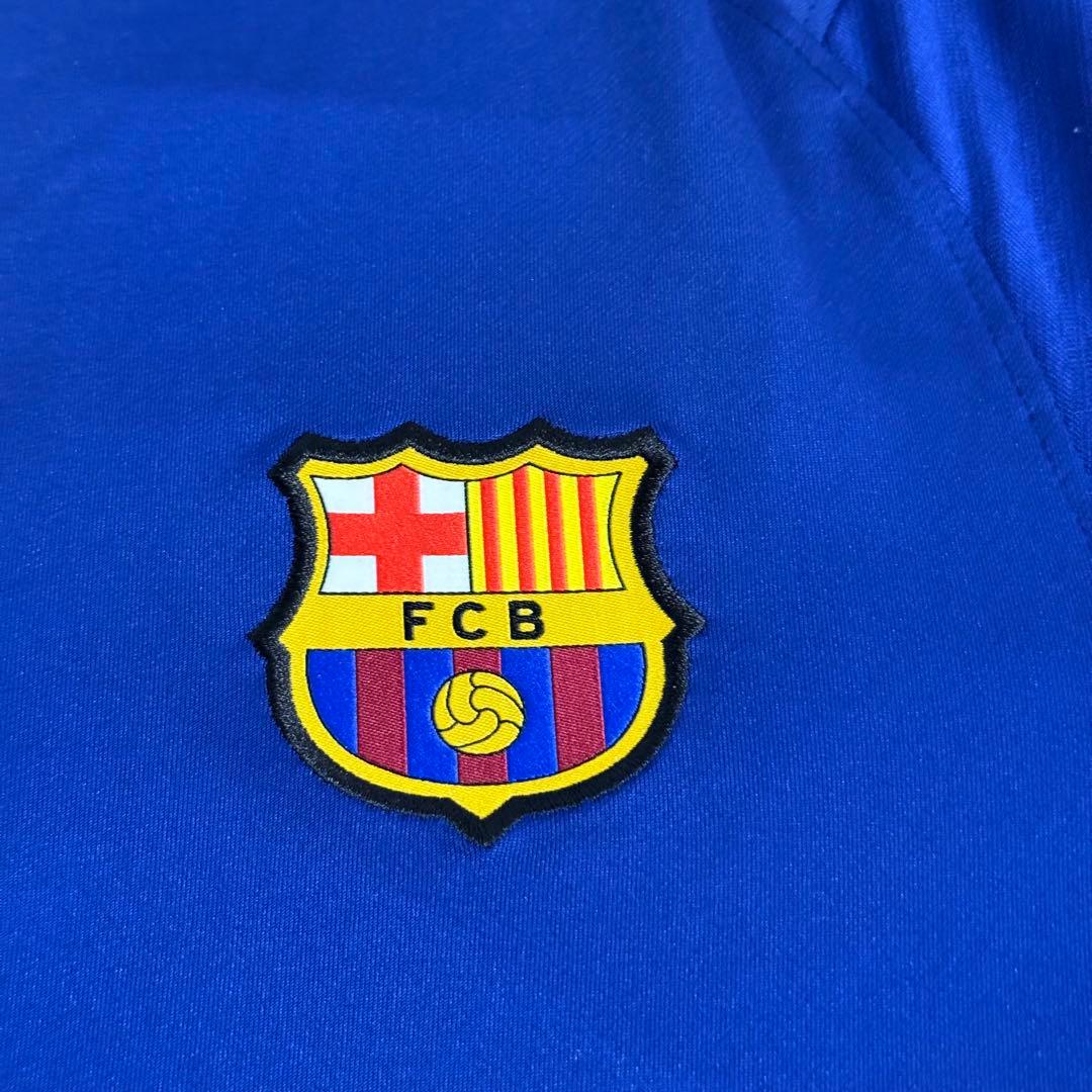 美品 NIKE FCバルセロナ トレーニングジャージ ハーフジップ ドリルトップ