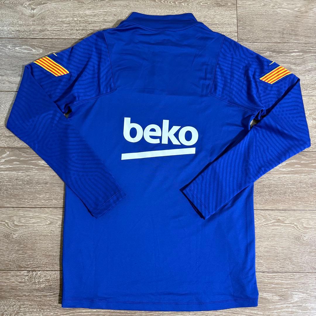 美品 NIKE FCバルセロナ トレーニングジャージ ハーフジップ ドリルトップ