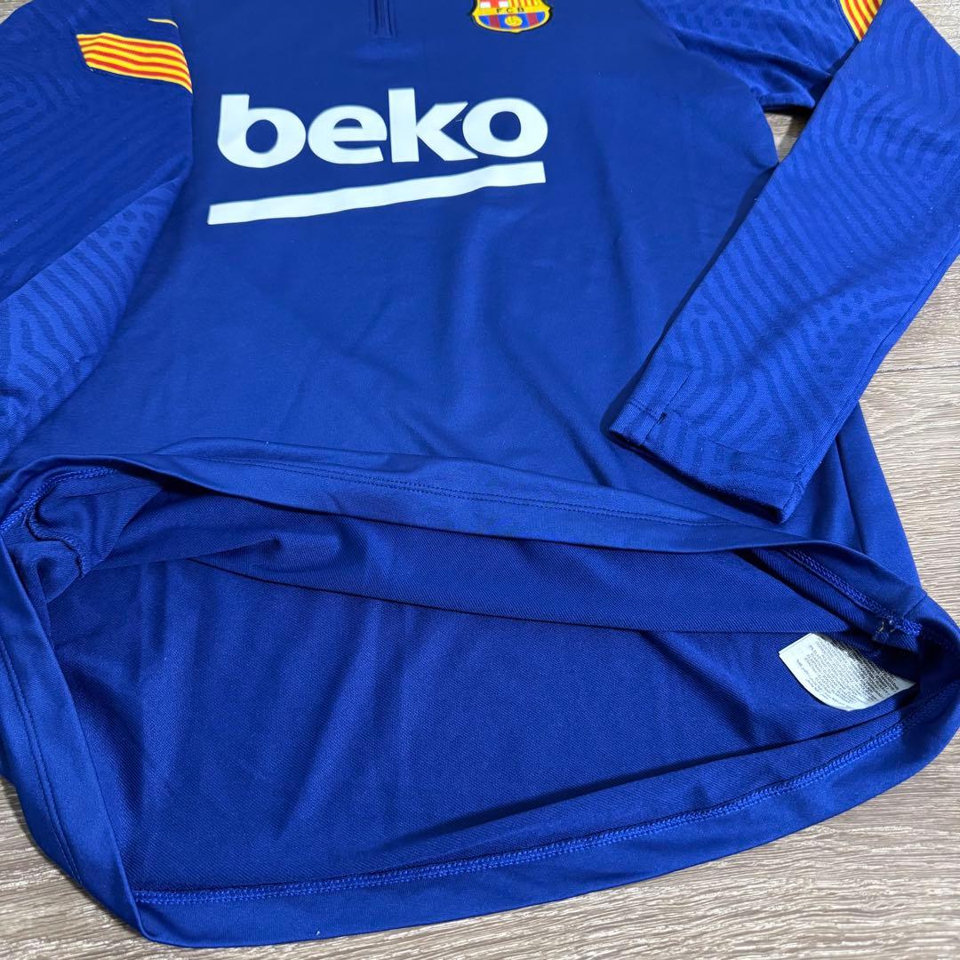 美品 NIKE FCバルセロナ トレーニングジャージ ハーフジップ ドリルトップ
