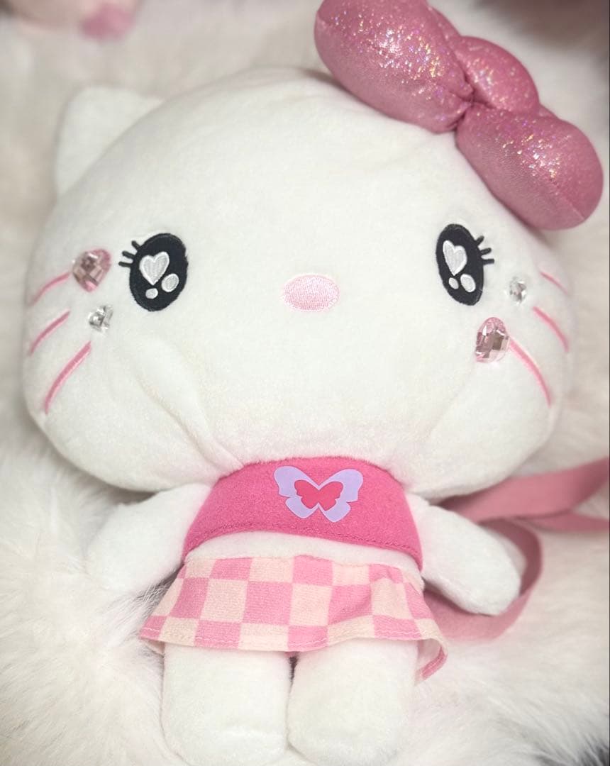 ハローキティぬいぐるみ リュック ショルダーバッグ usj ギャル y2k