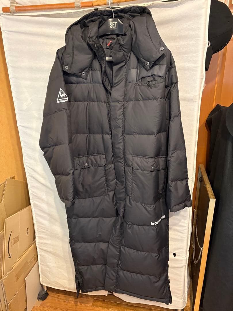 le coq sportif ダウンベンチコート ブラック