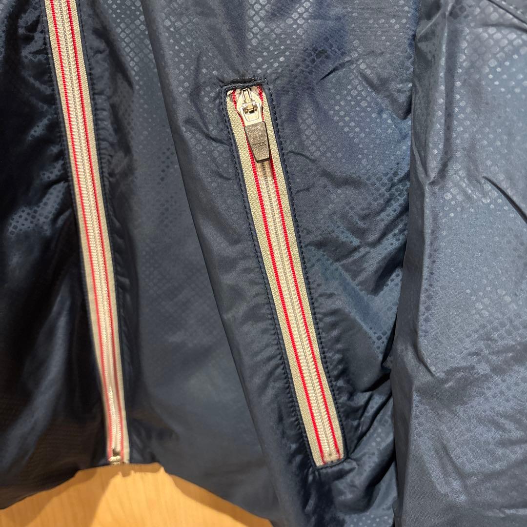 美品 DES￼CENTE ネイビー ウォームウインドブレーカー上下セットアップL