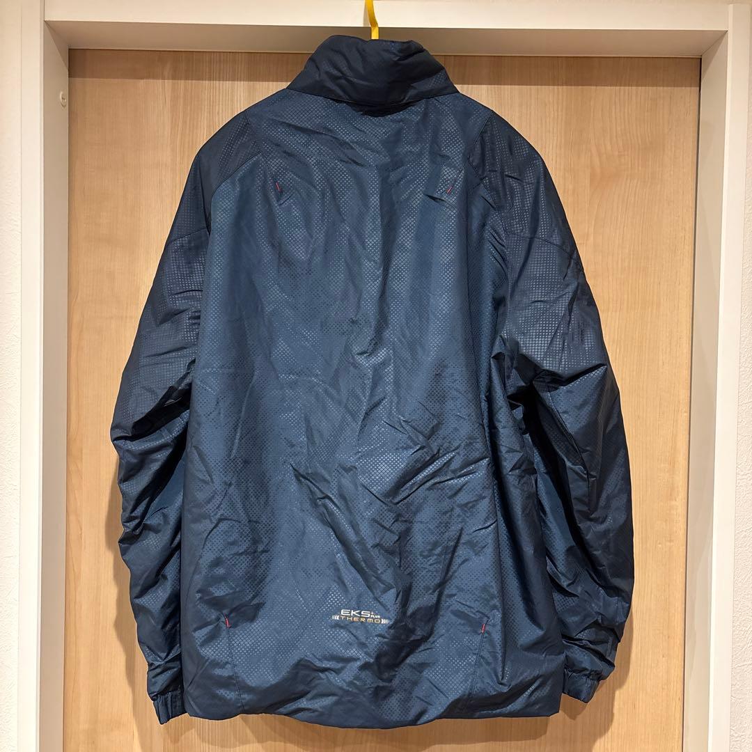 美品 DES￼CENTE ネイビー ウォームウインドブレーカー上下セットアップL