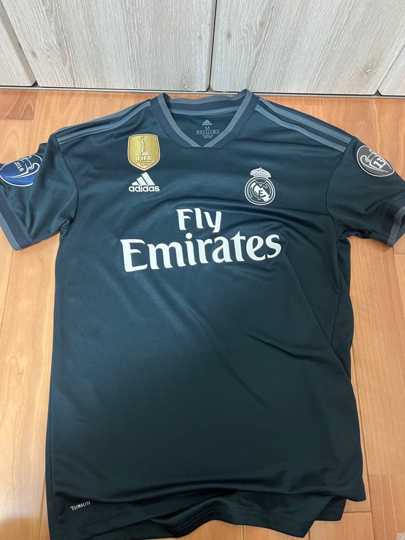 adidas Real Madrid Climalite シャツ 黒