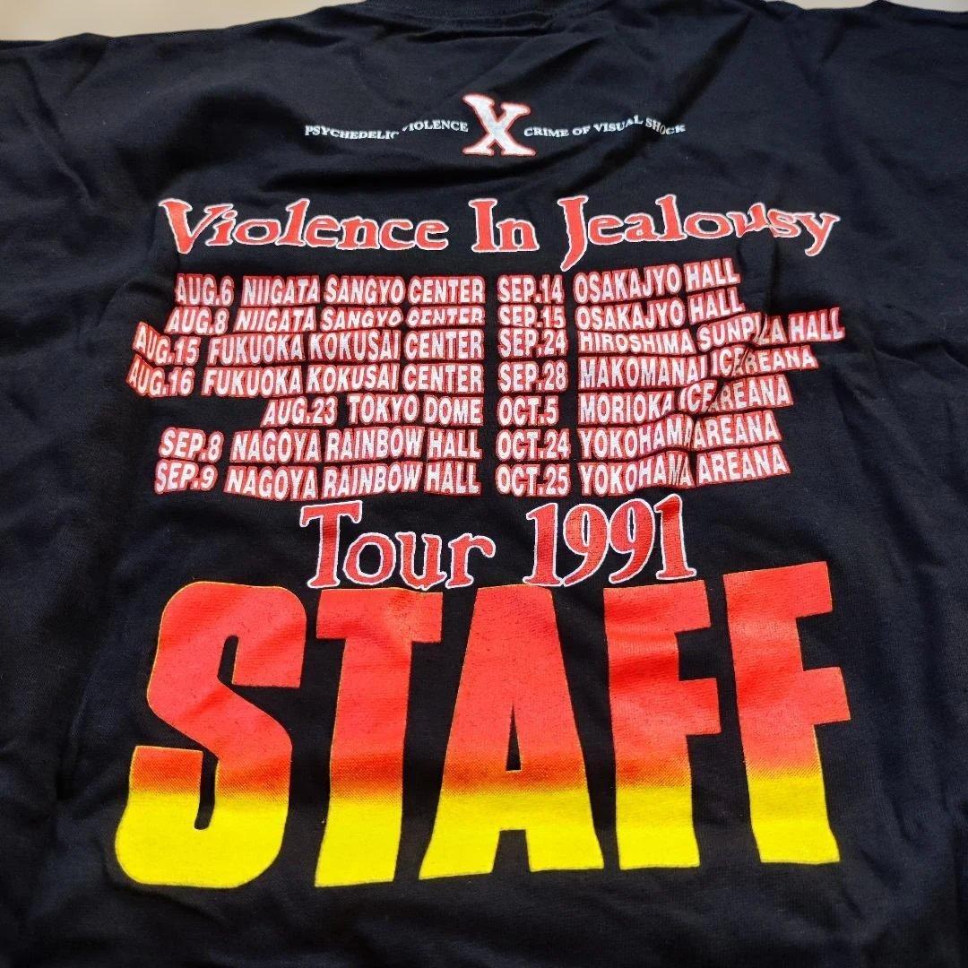 X(X JAPAN) 1991Tour 復刻STAFF Tシャツ