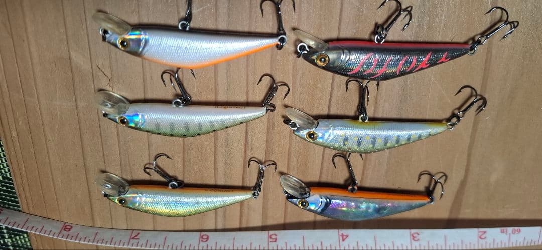 SMITHDコンミノー ルアー 6個セット+その他リュウキ。