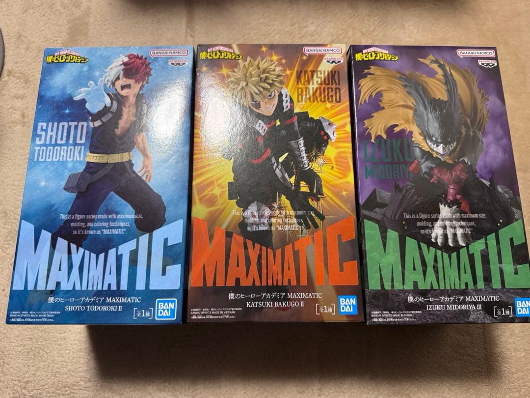 僕のヒーローアカデミア フィギュア MAXIMATIC 爆豪 緑屋 轟