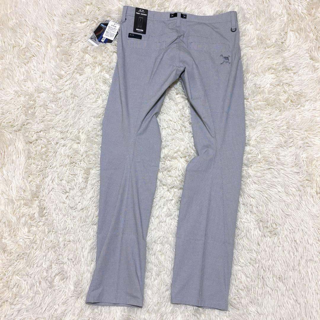 【新品】オークリー ゴルフパンツ 立体裁断 接触冷感 グレー スカル W36