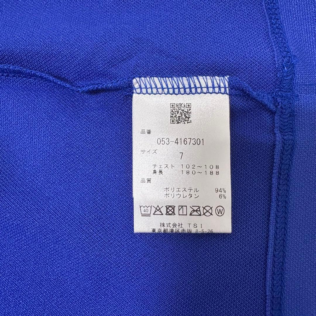 【新品】パーリーゲイツ　半袖モックネックシャツ　PGPRO ブルー　3Lサイズ
