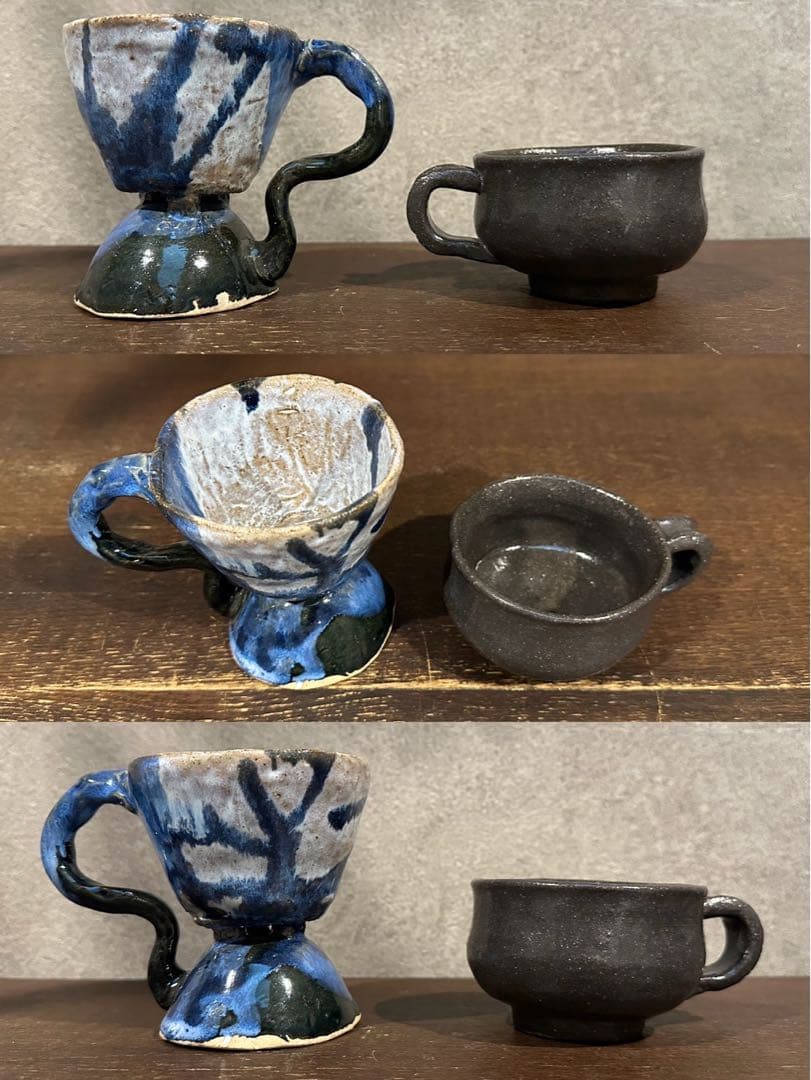 SNT1709 作家 1点もの コーヒーカップ 陶器 まとめ売り 11個 セット