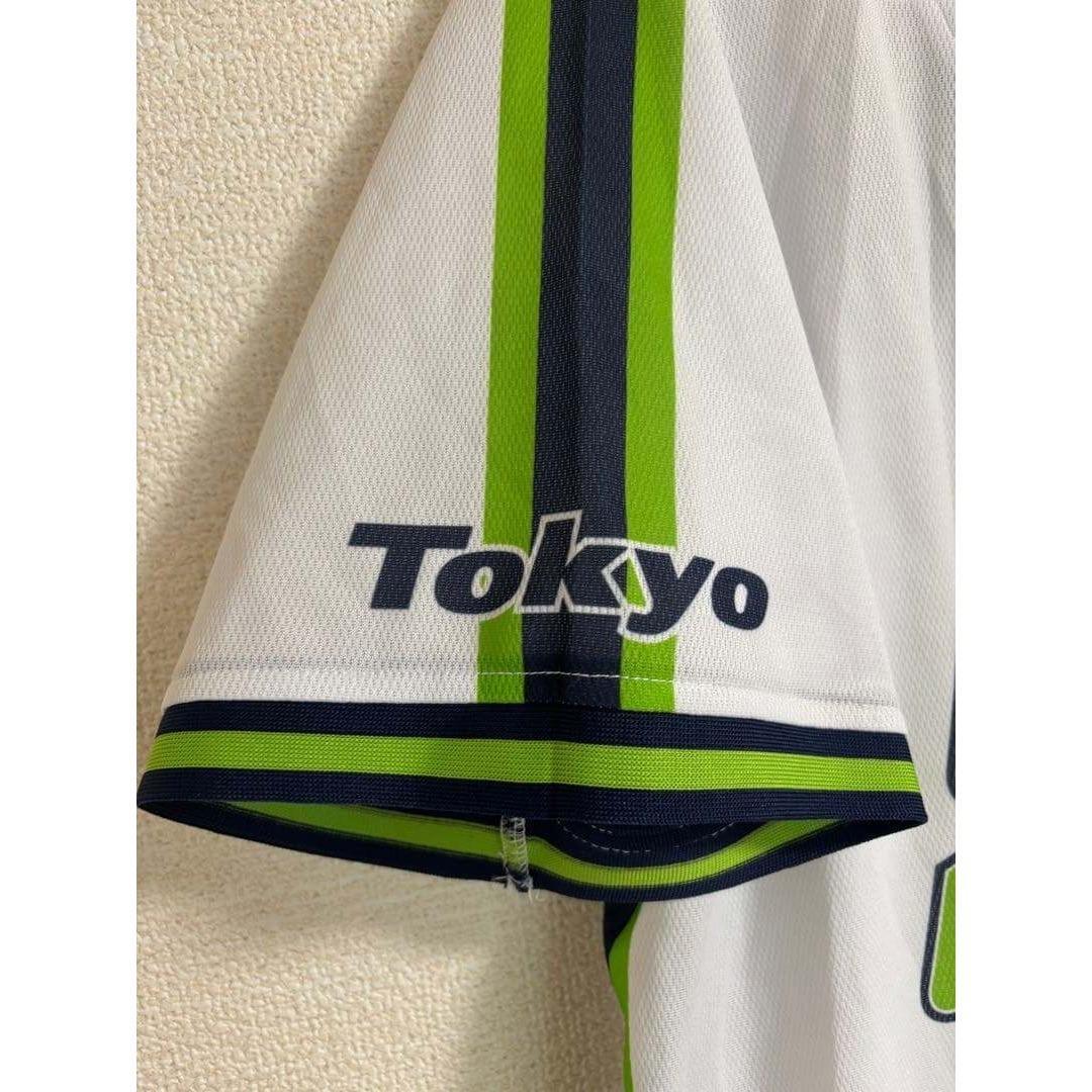 人気 ヤクルト 山田哲人 Lサイズ マジェスティック ホワイトグリーン 状態良好