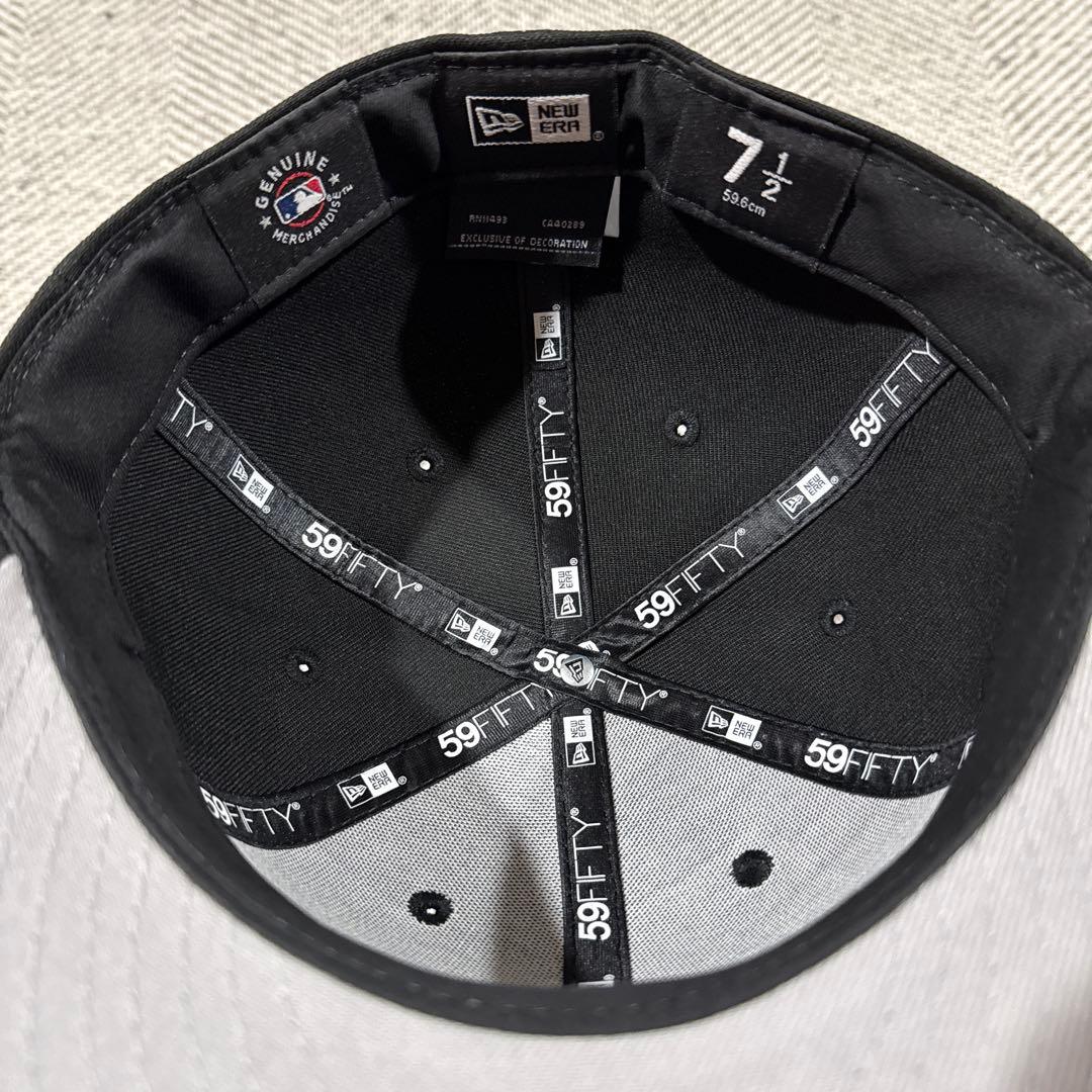 ロサンゼルス・ドジャース 59FIFTY ブラックキャップ 逆ロゴ