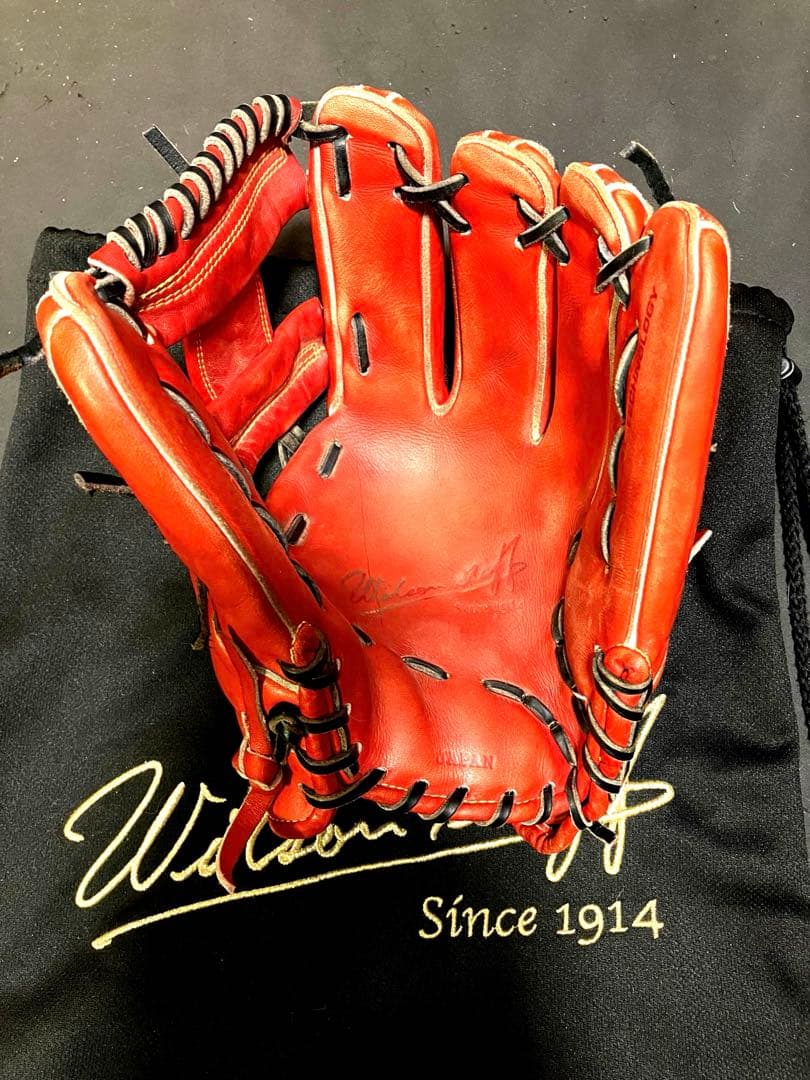 WILSON STAFF DUAL 内野手用 87型 Eオレンジ