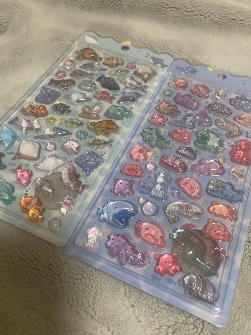 ボンボンドロップシール　海水魚　深海魚　水族館限定