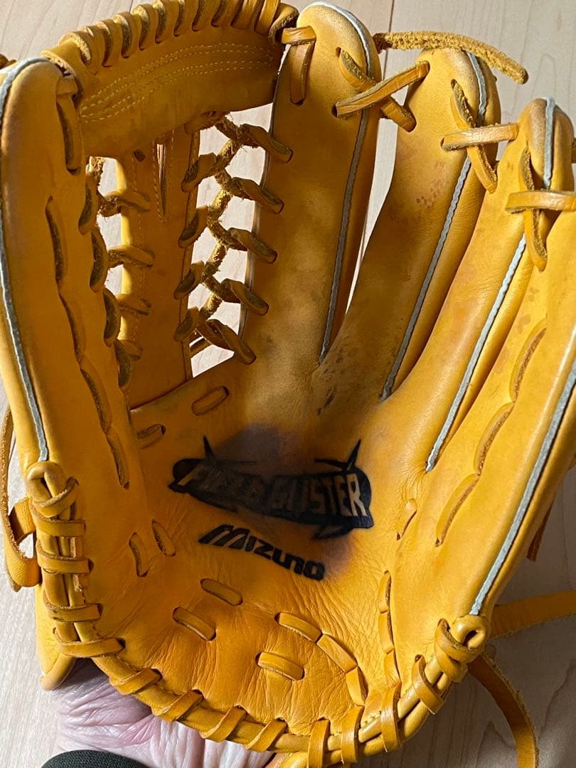 ミズノ フィールドグリスター　軟式グローブ　ナチュラル　イエロー　グラブ　野球