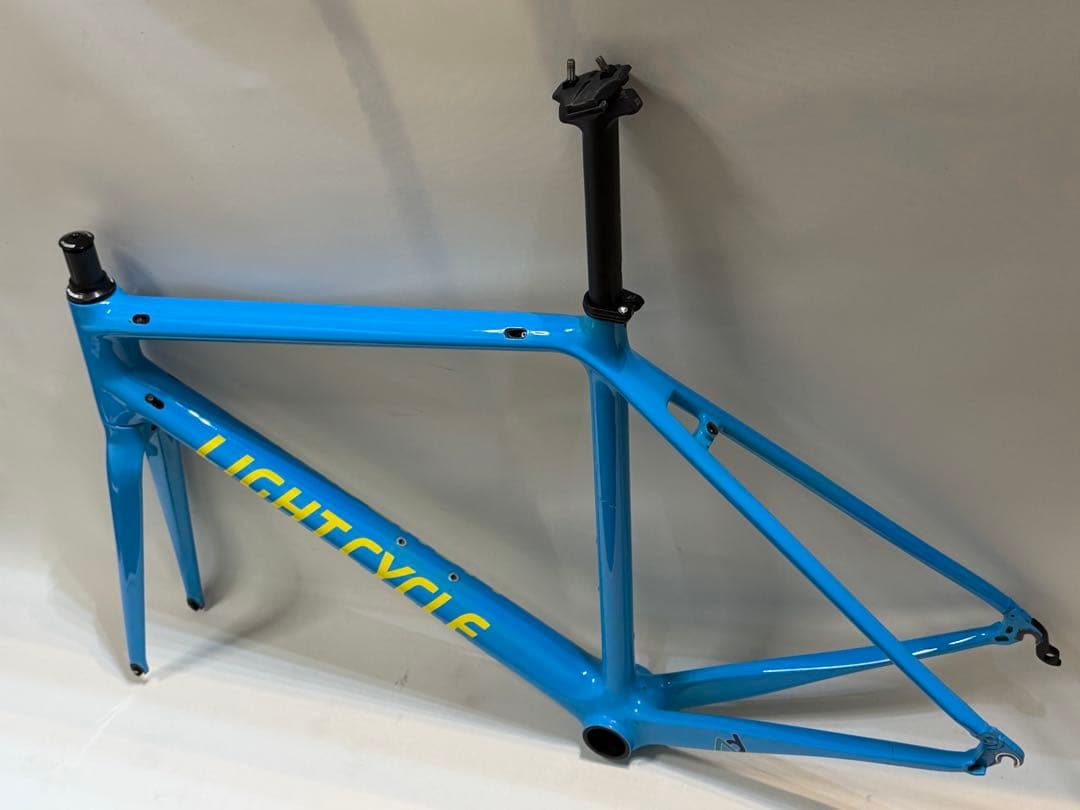 訳ありジャンク品 LIGHTCYCLE 軽量カーボンロードバイクフレーム