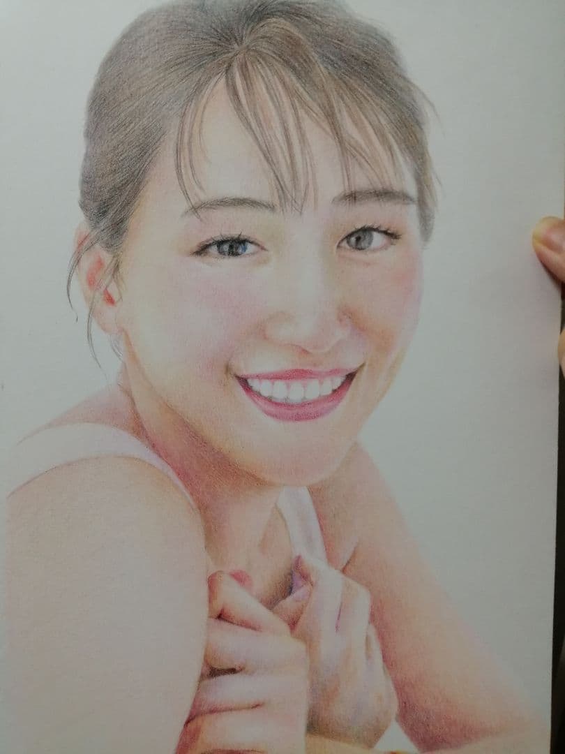 色鉛筆絵　人物像