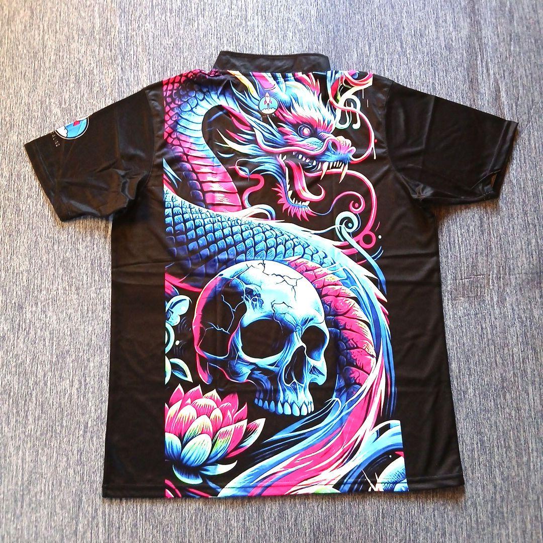 ✨新品✨STORM【日本サイズXL】ブラック　大きめドラゴン　ドクロ　ボウリング