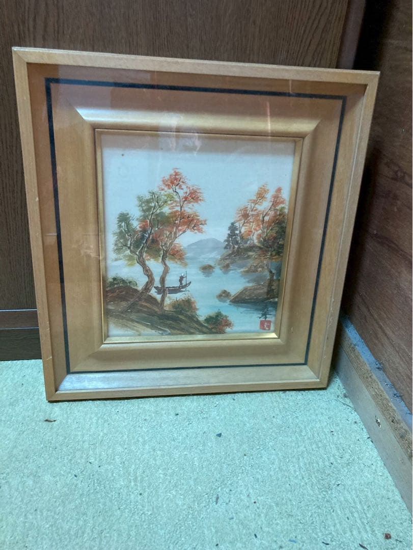 風景画 木製フレーム