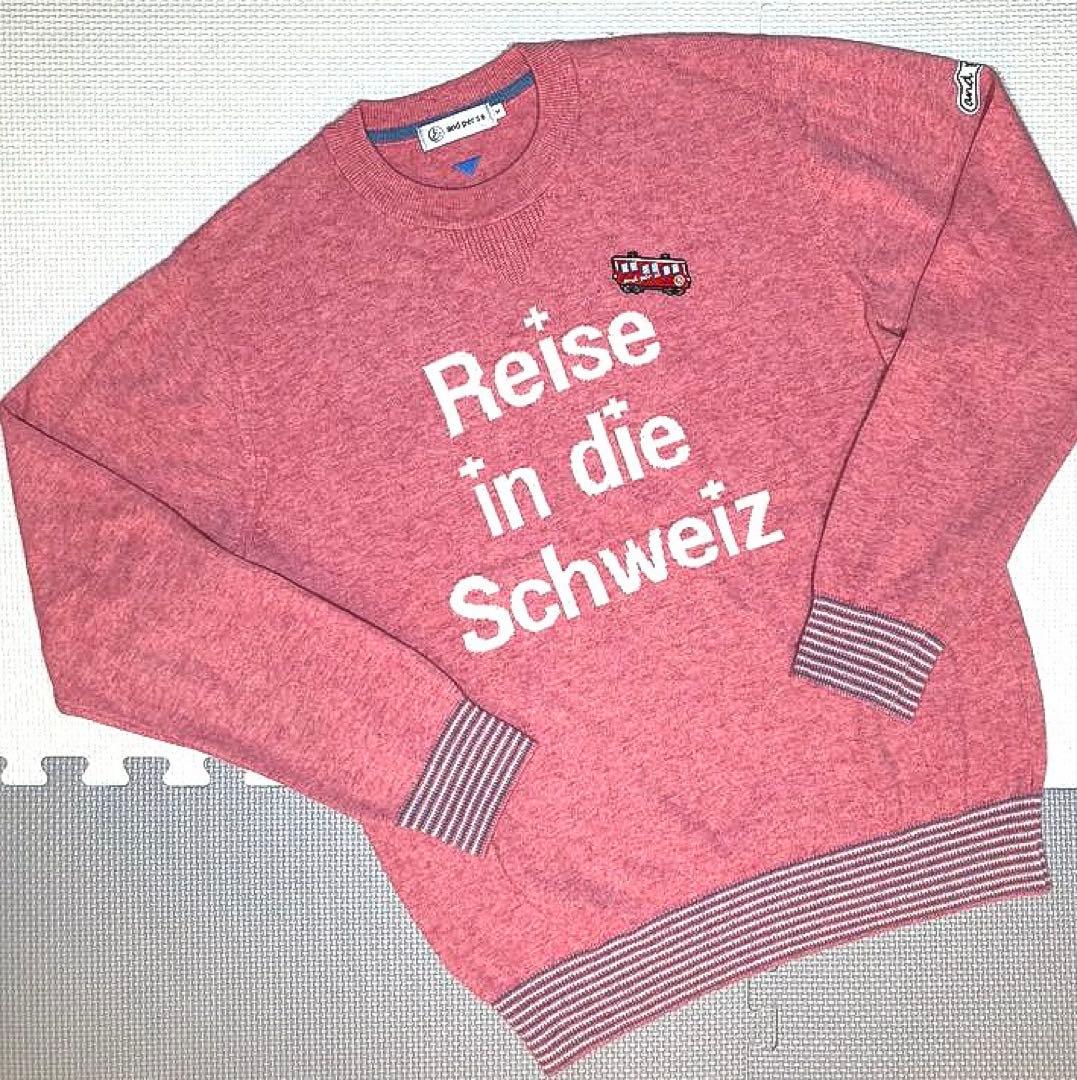 アンパスィ スイスモチーフ クルーネックプルオーバー（PINK／M)
