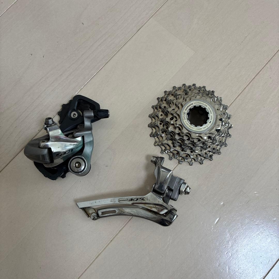 Shimano 105 コンポーネントセット　シフトレバーも追加