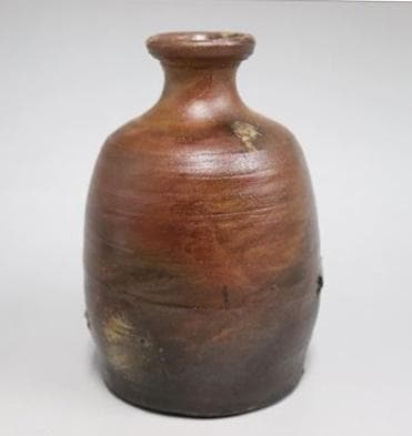 人間国宝　金重陶陽　窯変徳利　M331