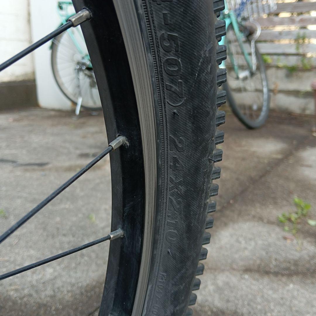 ヨツバサイクル 子供用自転車 赤 24インチ (引取希望)