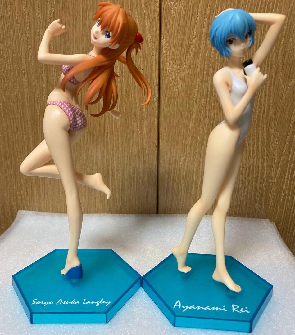 新世紀エヴァンゲリオン　プレミアムサマービーチフィギュア　レイ　アスカ　セット