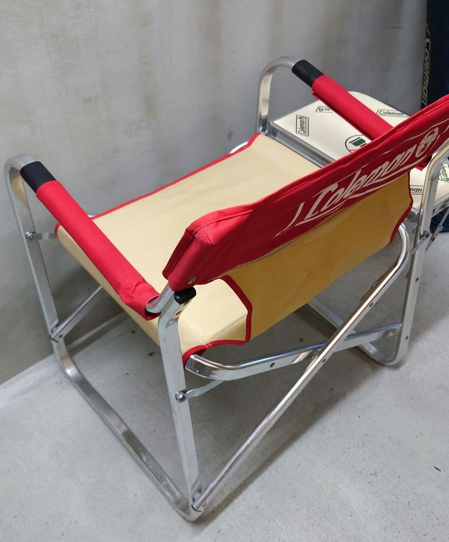 Coleman(コールマン)ニューキャプテンチェア サイドテーブル付 レトロ