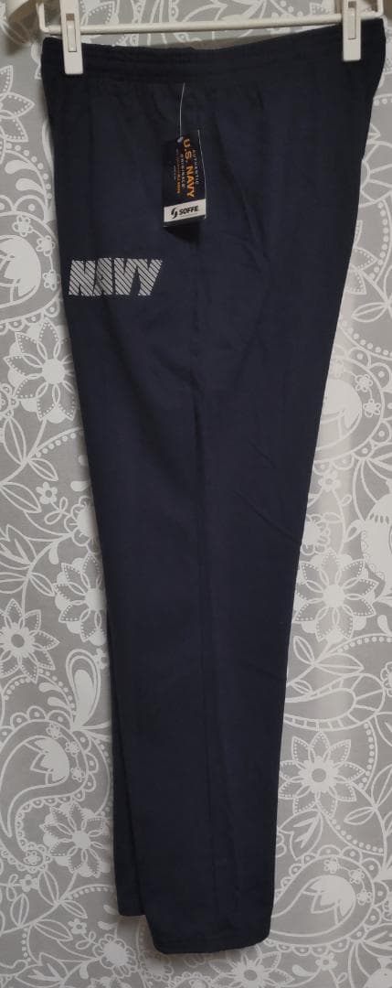 2000年代 USNAVY 米海軍反射 PT スウェットパンツ (L)