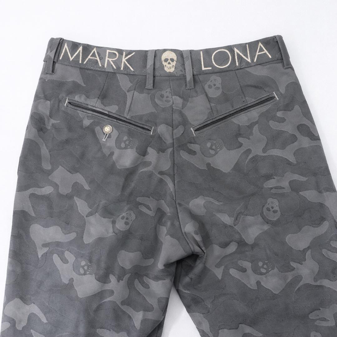 MARK&LONA スカル迷彩ゴルフパンツ M
