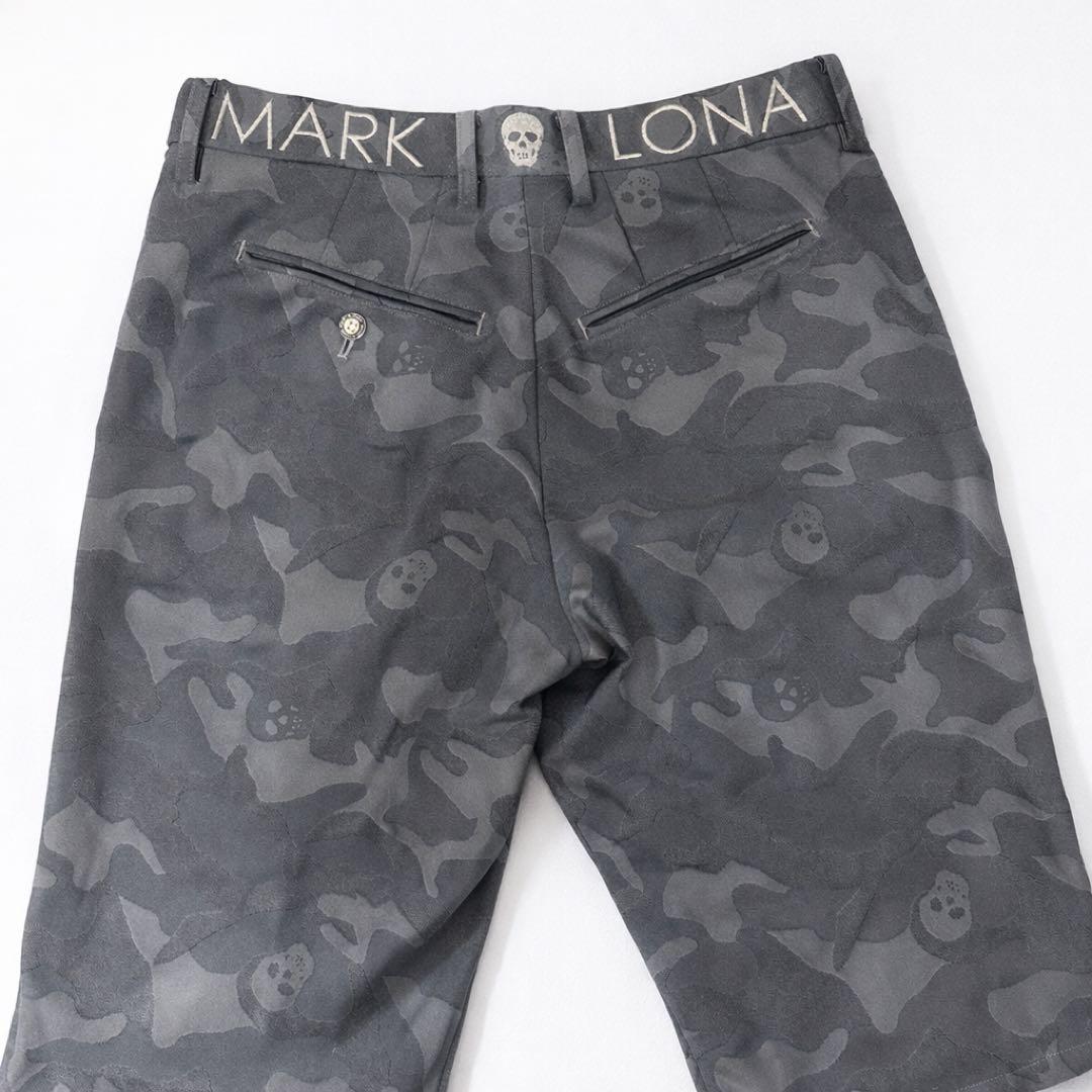 MARK&LONA スカル迷彩ゴルフパンツ M