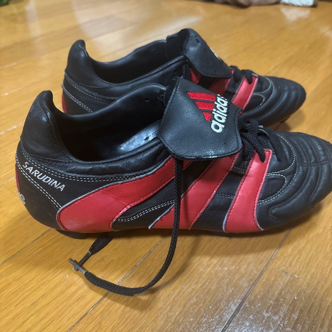 [激レア]adidas サルディーナ　サッカーシューズ 黒/赤