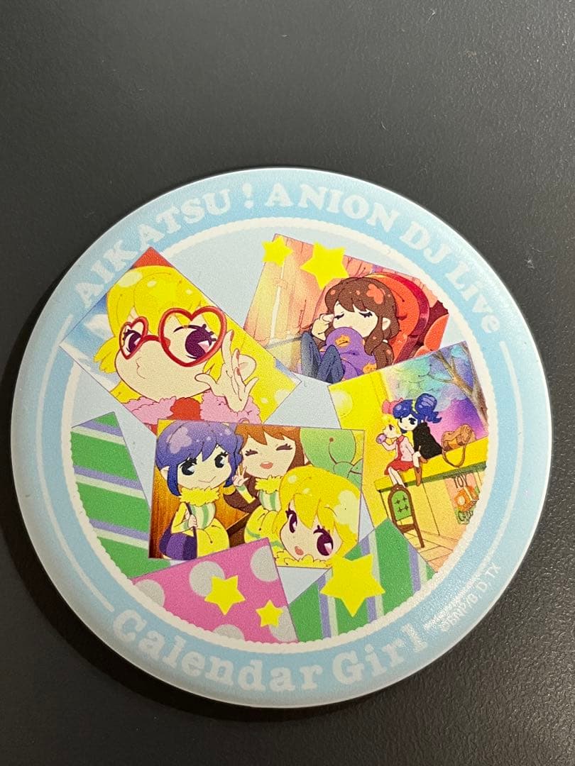 アイカツ！アニon カレンダーガール マグネット付き缶バッジ