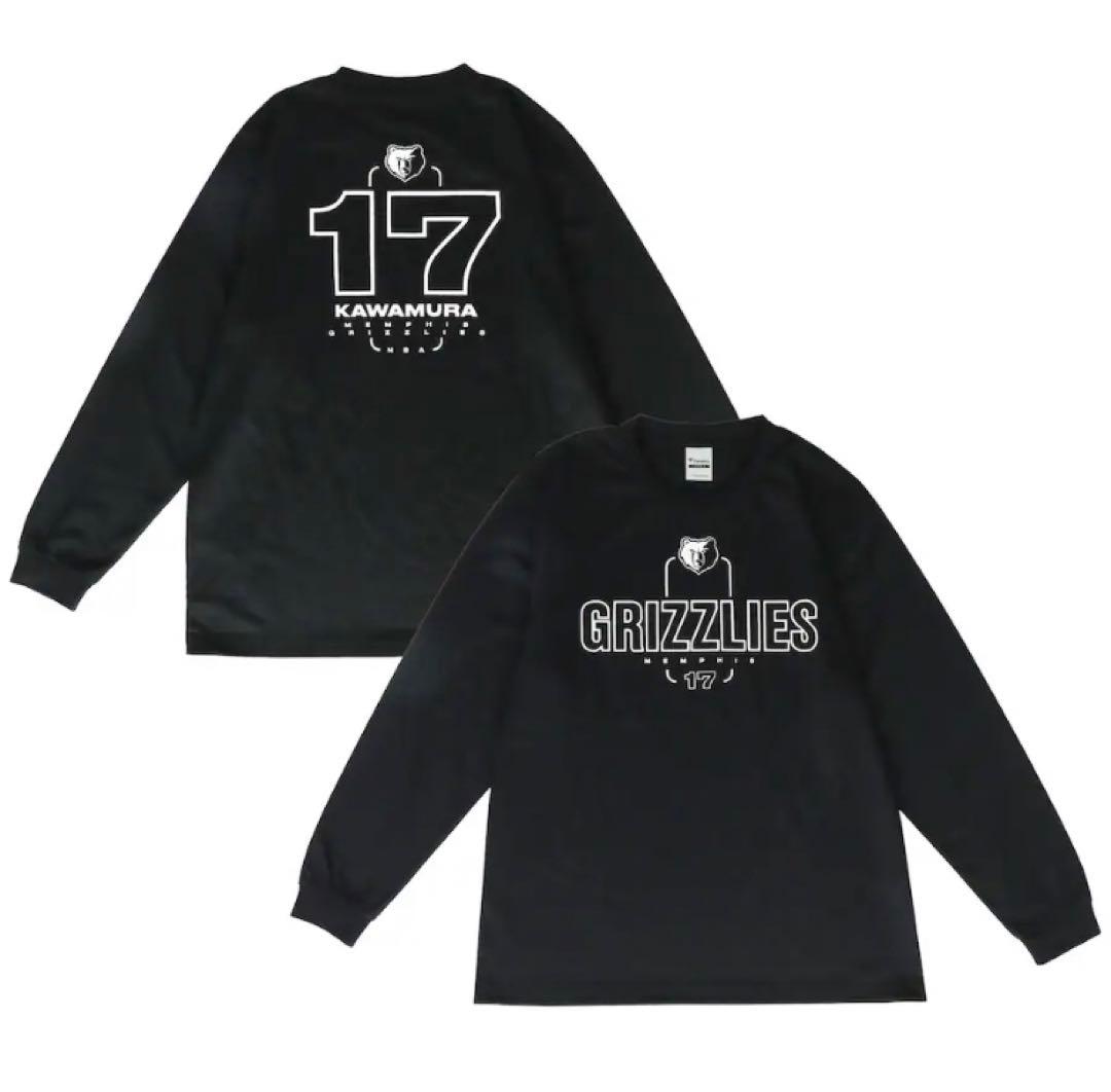 NBA メンフィス・グリズリーズ 河村勇輝 ネームアンドナンバー ロングTシャツ