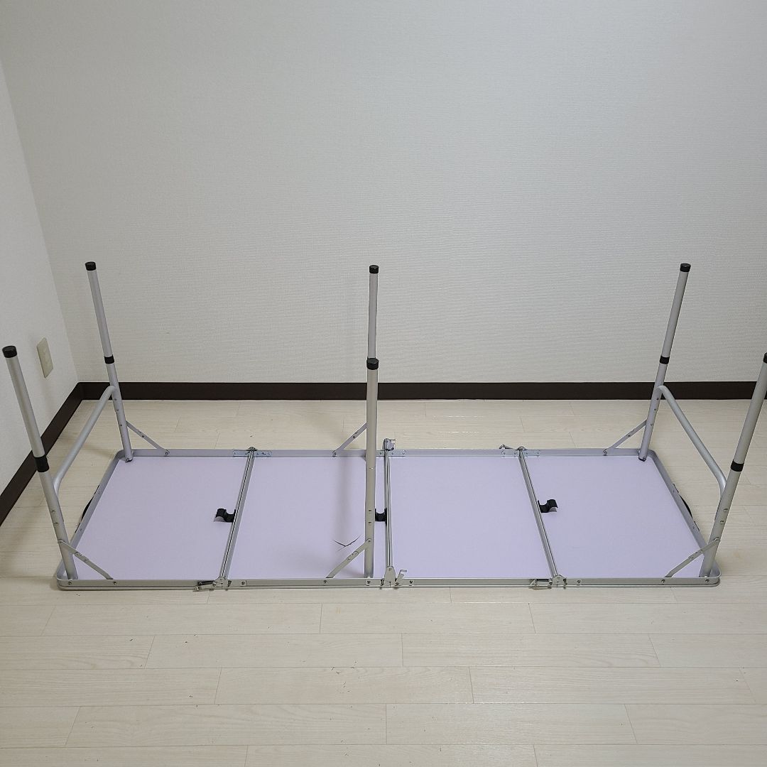 折りたたみロングテーブル 2台セット180×60cm キャンプ アウトドア