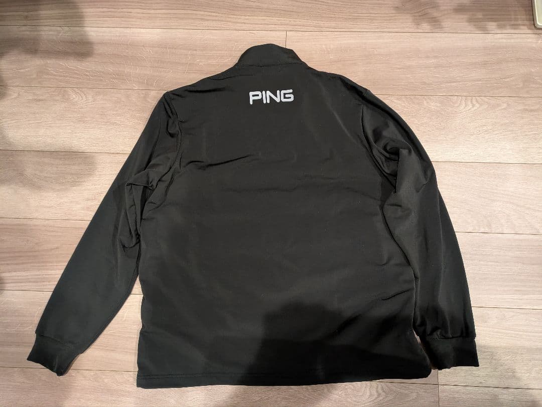 PING 秋 冬 24FWエアーフレイク長袖ハイネックシャツ サイズL