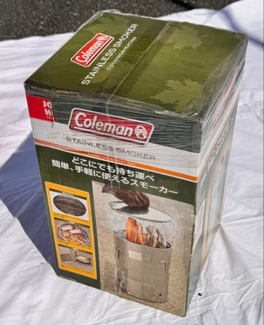 【未使用品】コールマン ステンレススモーカー 燻製器 Coleman