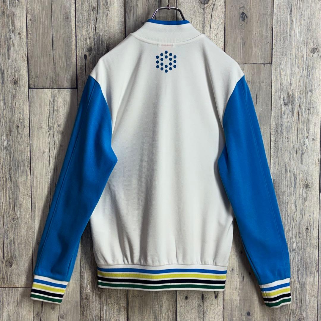 プーマ　PUMA GOLF ジャケット ジップアップ　ホワイト/ブルー　M