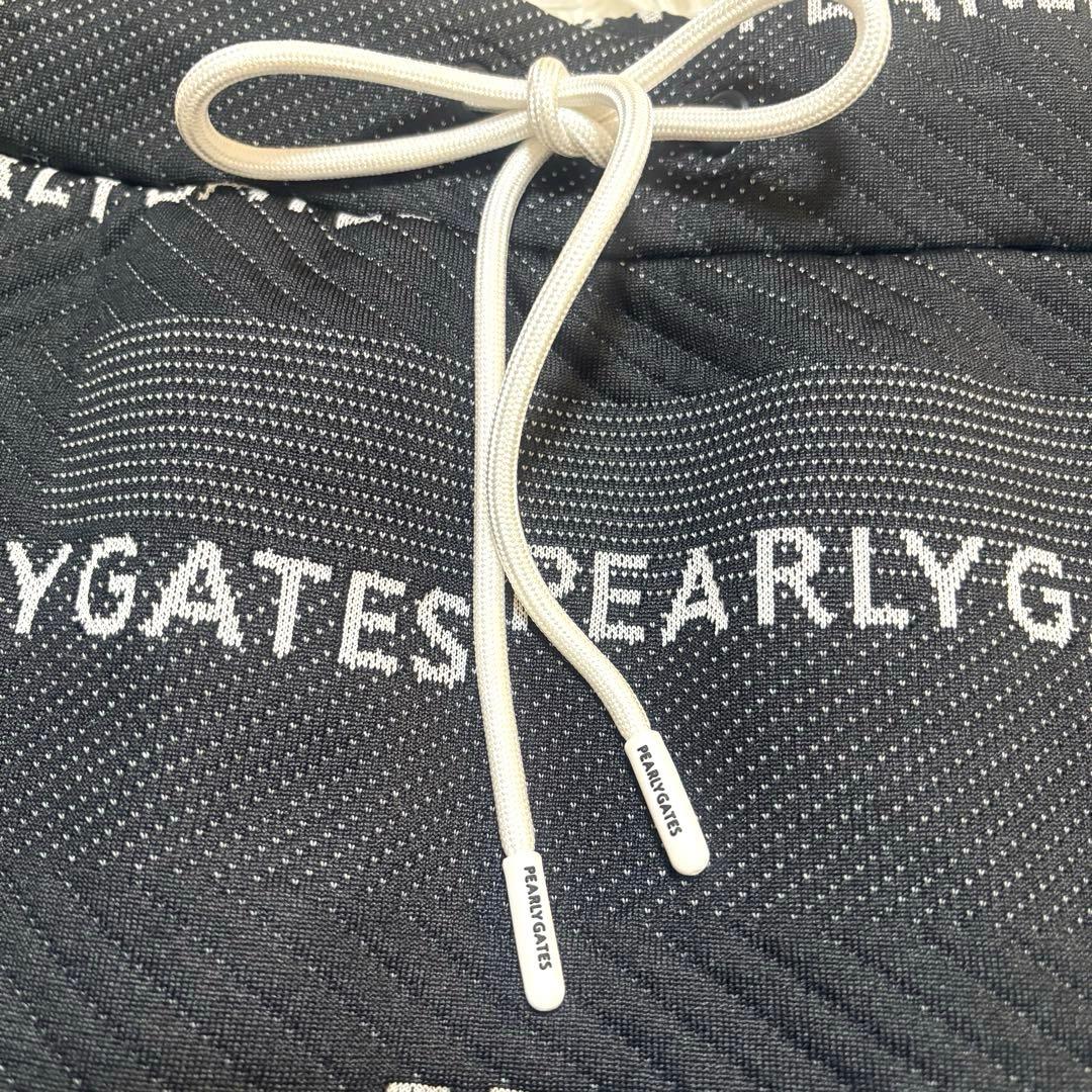 美品✨PEARLYGATES パッチワークパフブリスター ロゴボーダー スカート