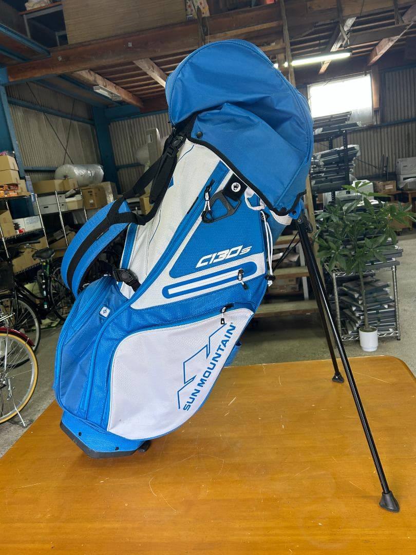 Sun Mountain C130S ゴルフバッグ スタンド付き ブルー