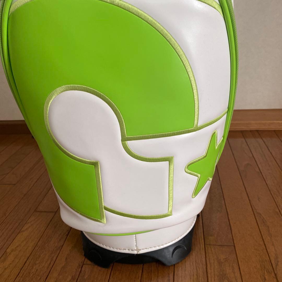 コモコーメ　ホワイト グリーン ゴルフバッグ