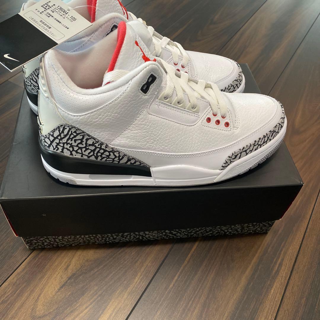 Air Jordan 3 ホワイト/レッド