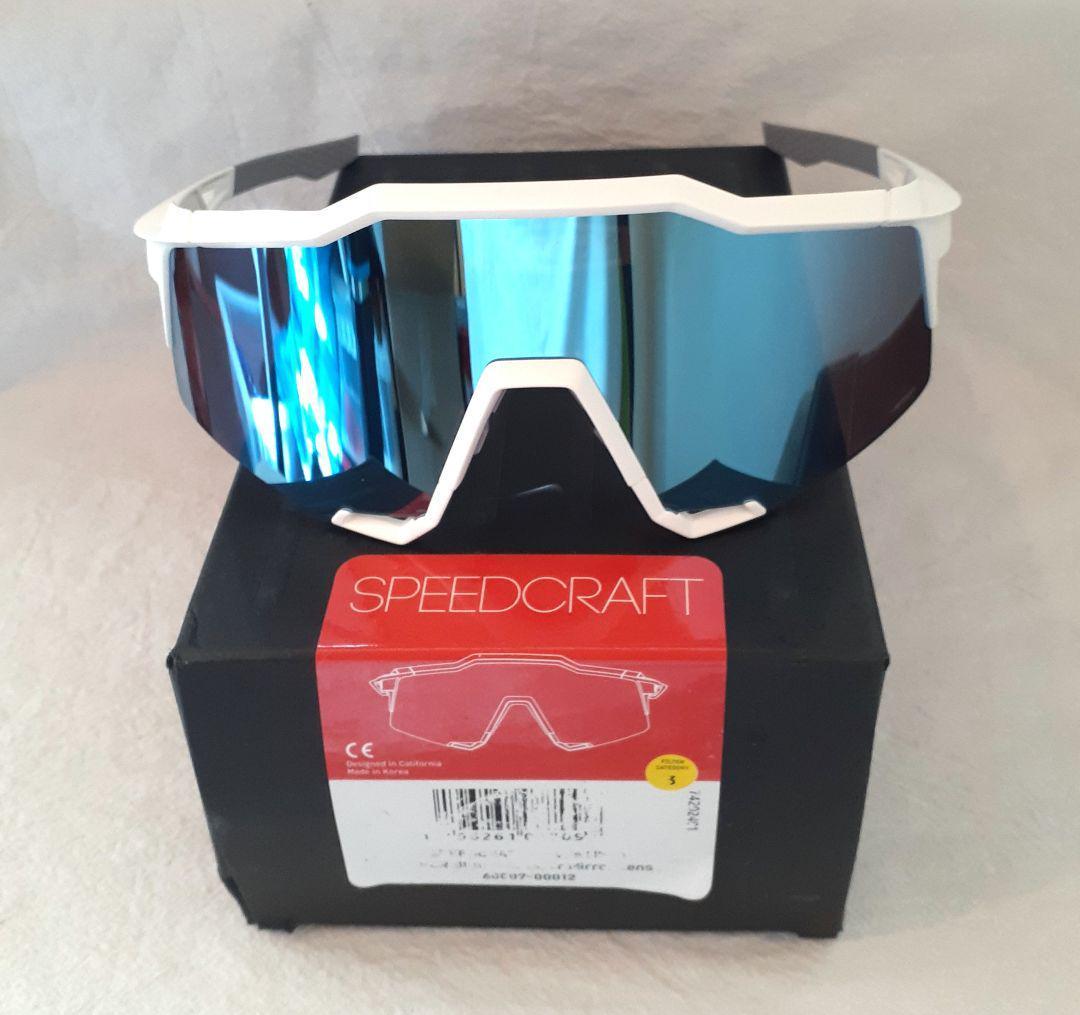 100％ Speedcraft ホワイト ブルー ワンハンドレッド